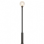 Transparent sphere E27 IP 44 pole waterproof die-casting aluminum garden lamp